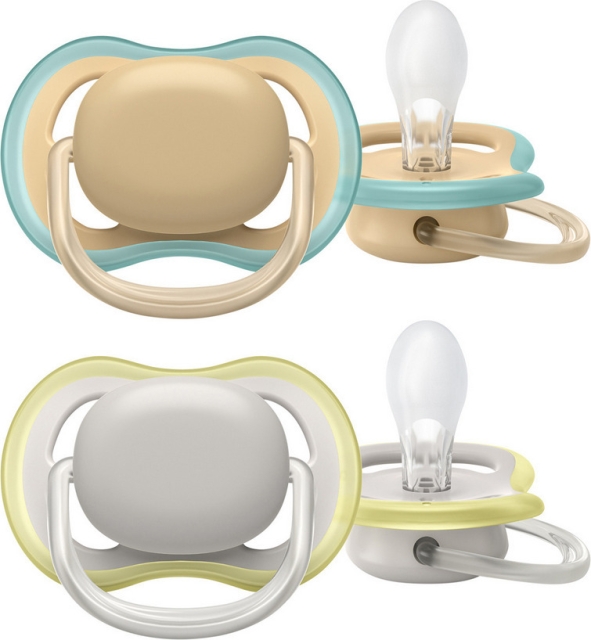 Philips Avent SCF085/15 Ultra Air spenen 0-6 maanden, 2 stuks, beige