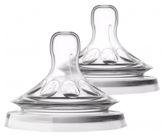 Philips Avent SCY965/02 Natural Response-fleszuigslang, flow 5, 6 maanden+, verpakking van 2 stuks