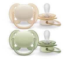 Philips Avent SCF091/05 Ultra Soft-spenen, 0-6 maanden, 2 stuks, neutraal
