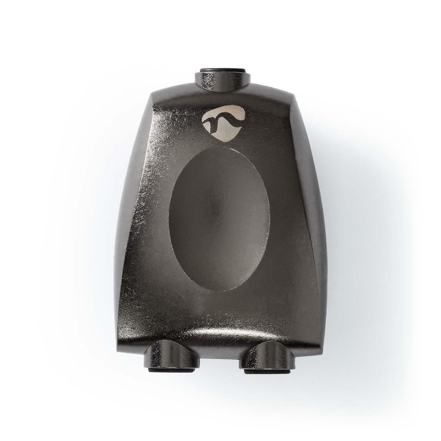 Nedis TosLink-Adapter | Toslink Female | 2x TosLink Female | Splitter | Aluminium | Gun Metal Grijs | 1 Stuks | Doos
