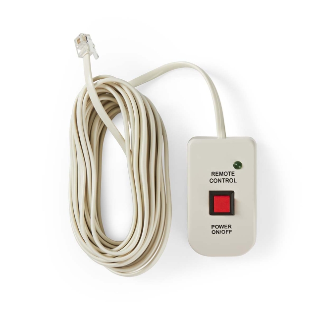 Nedis Afstandsbediening voor Omvormer | 5.00 m | RJ10 | Wit