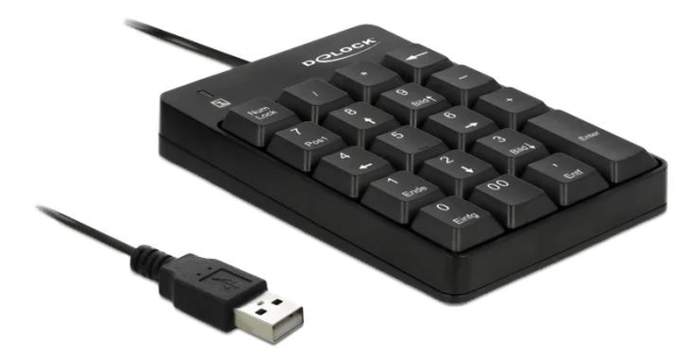 DeLOCK USB Keypad 19 keys black