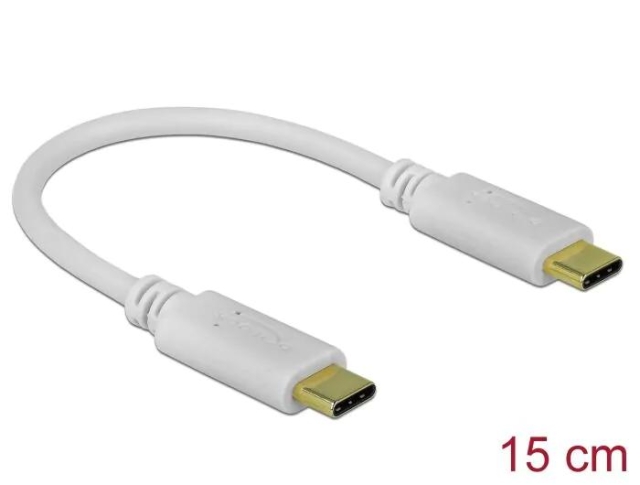 DeLOCK USB Type-C™ Charging Cable 15 cm PD 100 W with E-Marker