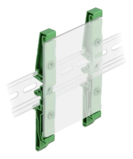 DeLOCK DIN rail clip for PCB 122 mm 4 pieces