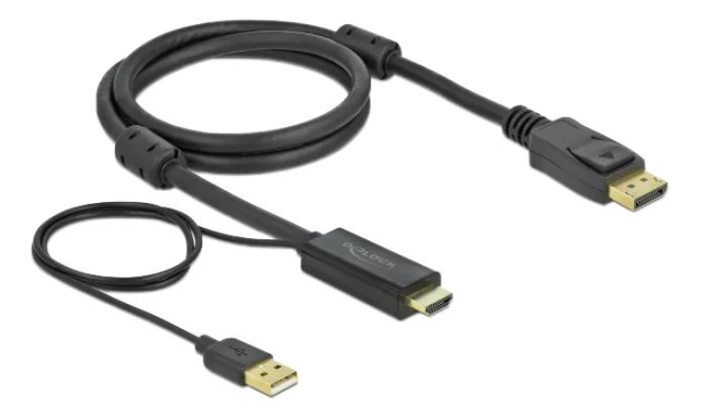 DeLOCK HDMI to DisplayPort cable 4K 30 Hz 2 m