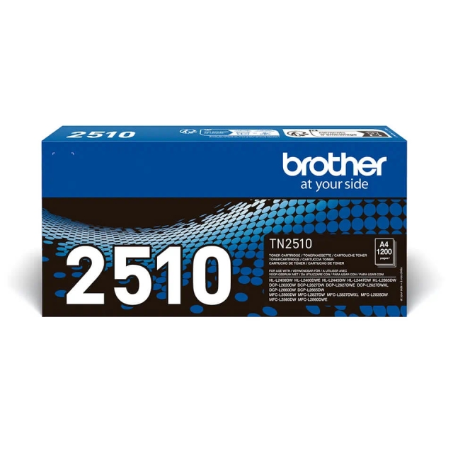 Brother Toner TN2510 TN-2510 Svart