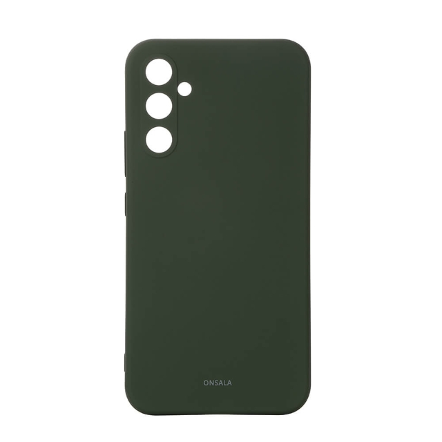 Onsala Mobilskal med Silikonkänsla Olive Green - Samsung A35 5G