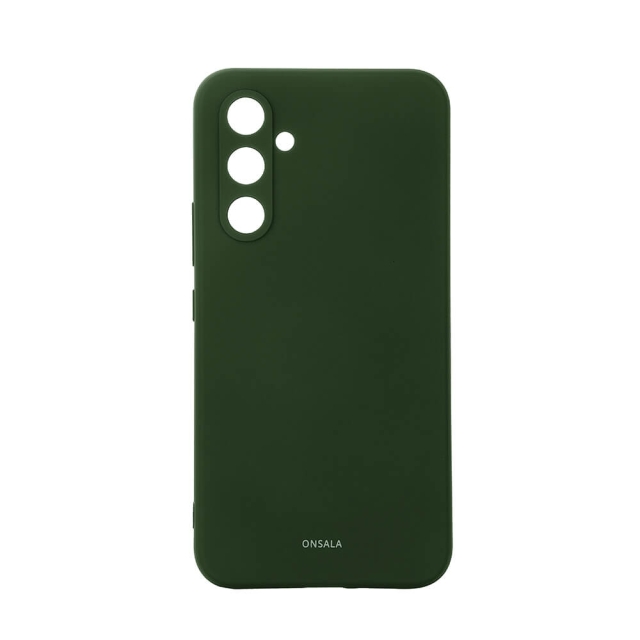 Onsala Mobilskal med Silikonkänsla Olive Green - Samsung A55 5G