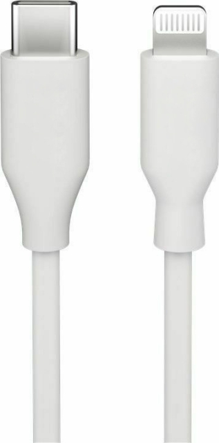 Goobay Lightning-naar-USB-C-kabel, 2 m, wit