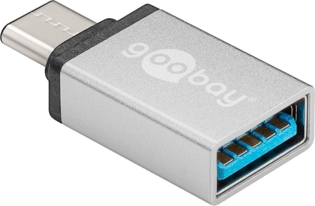 Goobay USB-C naar A 3.0-adapter, zilver