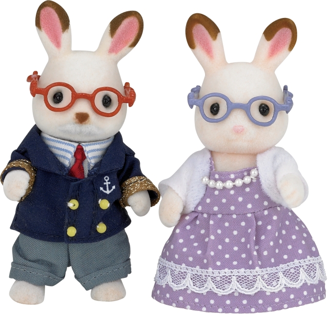 Sylvanian Families Grootouders van chocolade konijntjes