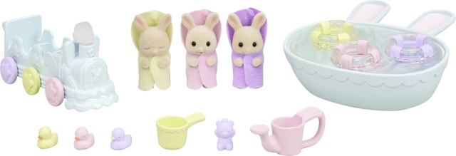 Sylvanian Families Badtoilet voor drieling