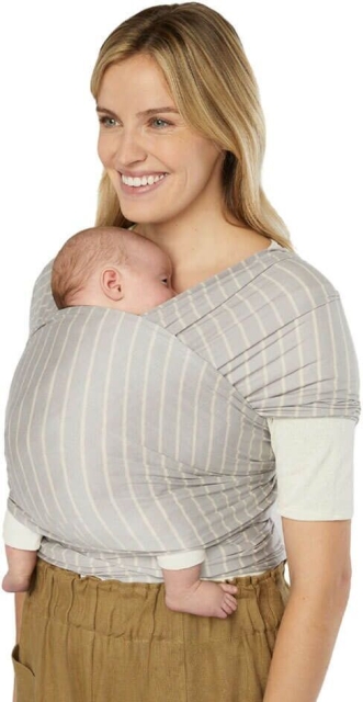 Ergobaby Aura Knit cantolina, grijs gestreept