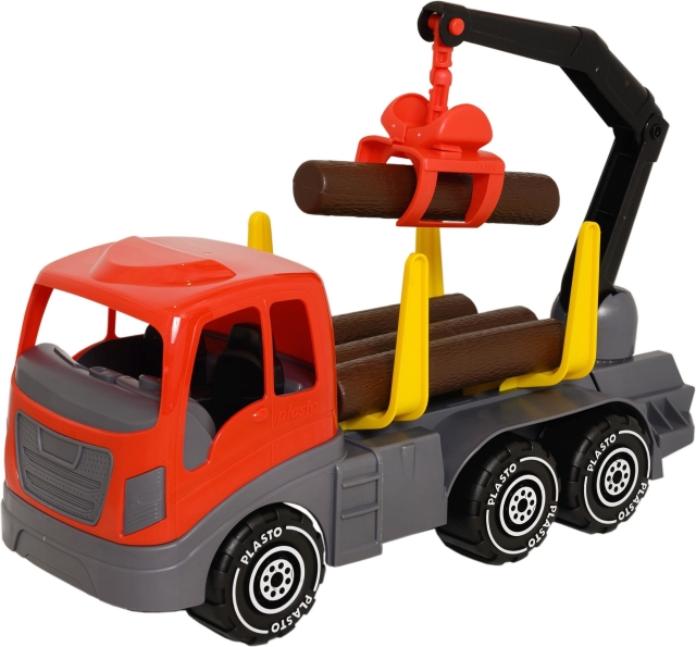 Plasto Kousopvuller, 45 cm, grijs/rood