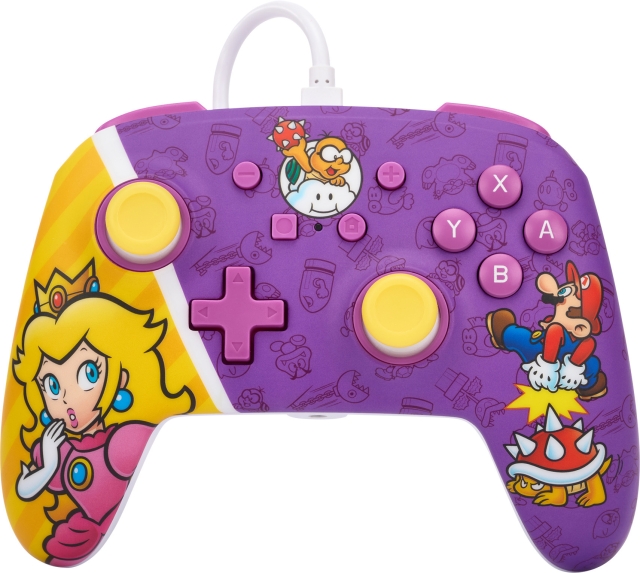 PowerA Verbeterde bedrade controller, Princess Peach Battle, Switch