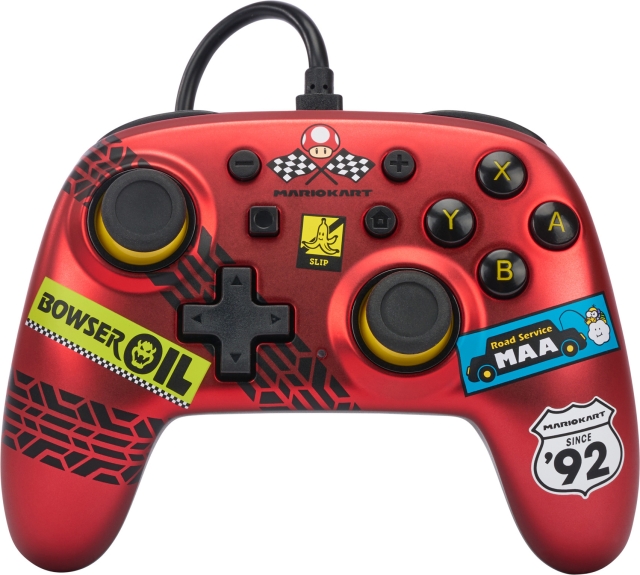 PowerA Nano Bedrade Controller, Mario Kart: Racer Red, Switch