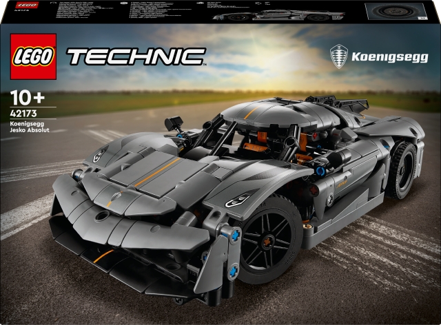 LEGO Technic 42173 - Grijze hypercar Koenigsegg Jesko Absolut