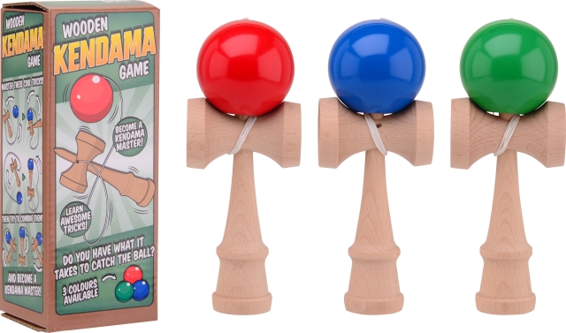 Techwo Houten kendama spel, assortiment