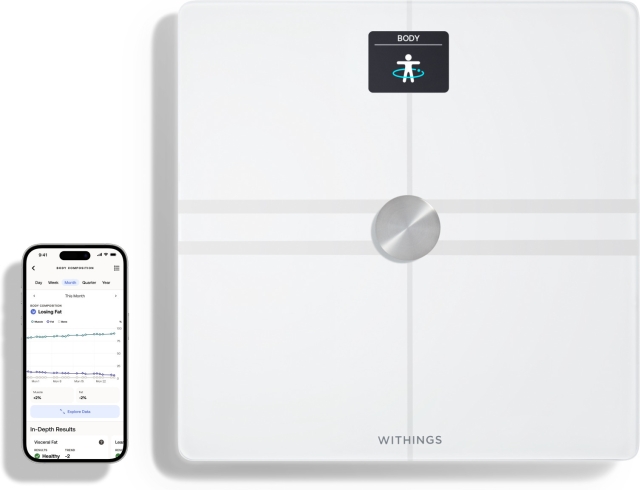 Withings Body Comp Witte weegschaal voor lichaamssamenstelling met wifi-verbinding