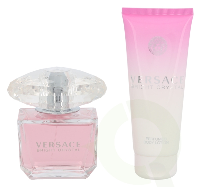 Versace Bright Crystal Giftset 190 ml edt spray 90ml/body lotion 100ml