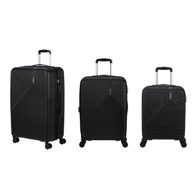 American Tourister Resväska Niteline Set 3 st Svart