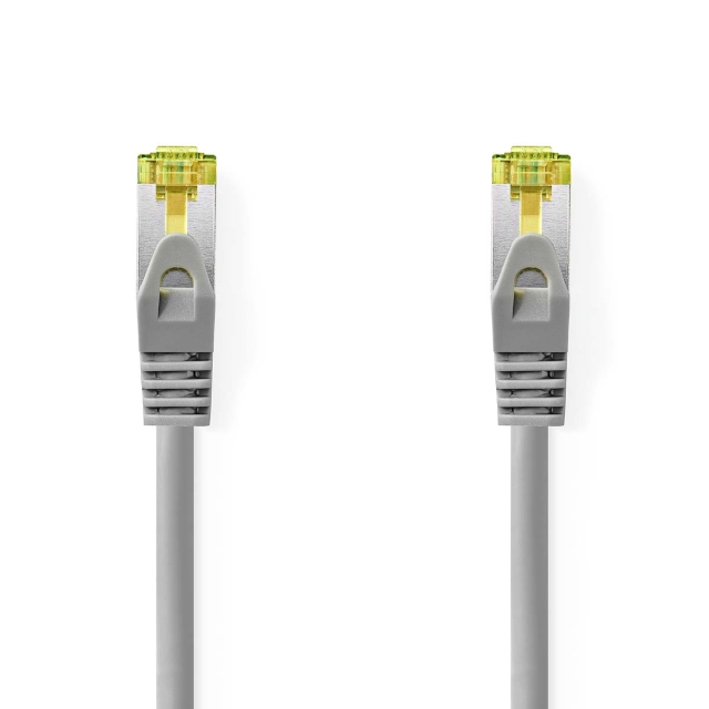 Nedis Cat 8.1 Netwerkkabel | S/FTP | RJ45 Male | RJ45 Male | 0.50 m | Rond | LSZH | Grijs | Label