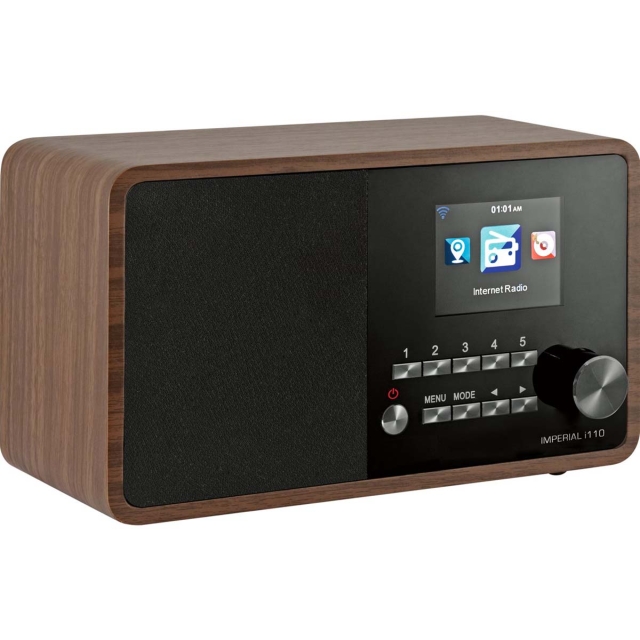 imperial i110 Wi-Fi internetradio met mediaspeler Functie Houtlook