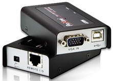 ATEN Mini USB KVM-verlengkabel, VGA, 100m (CAT5e), CE-100