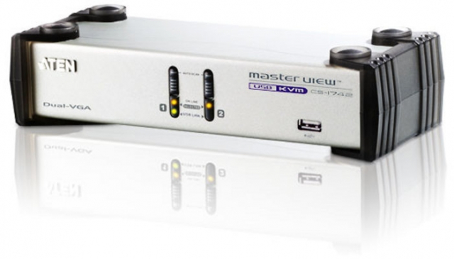 ATEN CS1742 KVM-switch met twee schermen