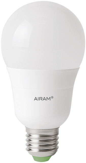 Airam LED frosted lamp, E27, 4000K, 810 lm, opaal