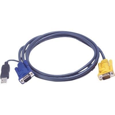 ATEN KVM-kabel, SPHD15 male > HD15 male & USB A-type male, 5m