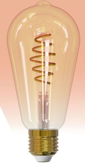 Airam SmartHome Edison ST64 gloeilamp, E27, amber, 350 lm, 1800-3000K, WiFi