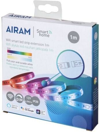 Airam SmartHome Strip LED-strip verlengstuk, 1m, 12 V, RGBW, Wifi