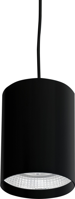 Airam Fiora hanglamp, E27, zwarte behuizing