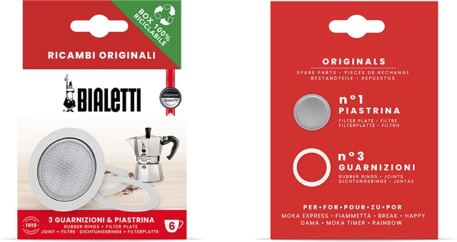 Bialetti onderdelen set, Moka Express 6 kopjes