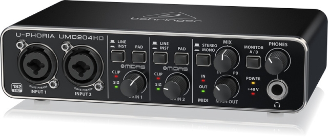 BEHRINGER U-Phoria UMC204HD geluidskaart voor USB-bus
