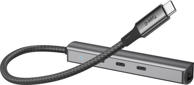 Bluecloud USB-C naar USB-C hub en gigabit ethernet adapter