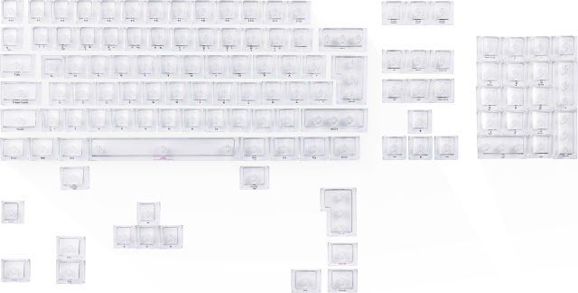 Blackstorm Transparante Keycaps, 119 stuks