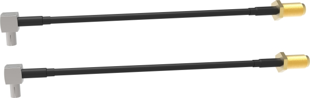 Bluecloud SMA vrouwelijke - TS9 adapterkabel, 2-pak