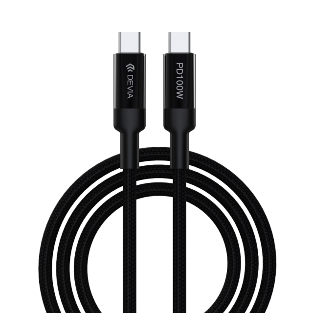 Devia kabel EC309 Extreme PD USB-C - USB-C 1,5 m 100W zwart