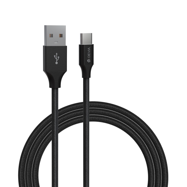 Devia kabel Gracious EC303 USB - USB-C 1,0 m 2,4A zwart