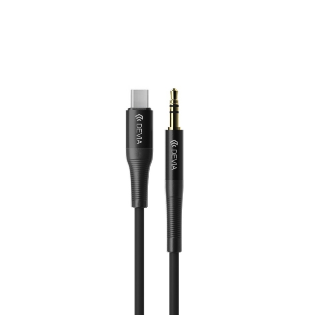 Devia audiokabel Ipure EC620 jack 3,5 mm - USB-C 1m zwart