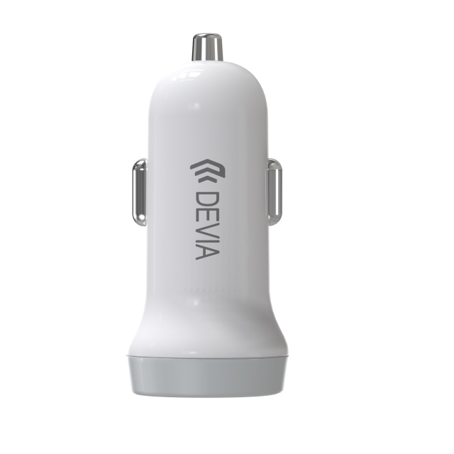 Devia autolader Smart 2x USB 3,1A wit