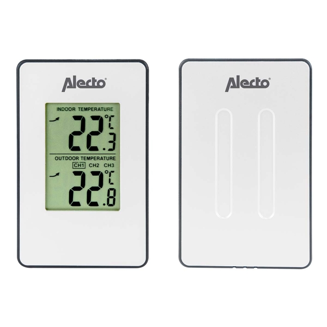 Alecto Weerstation met draadloze sensor wit
