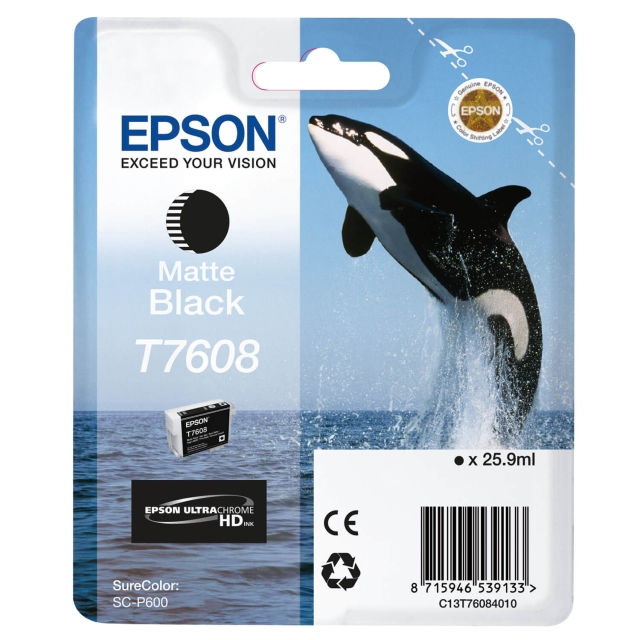 Epson Bläck UltraChrome HD T76084N10 Mattsvart