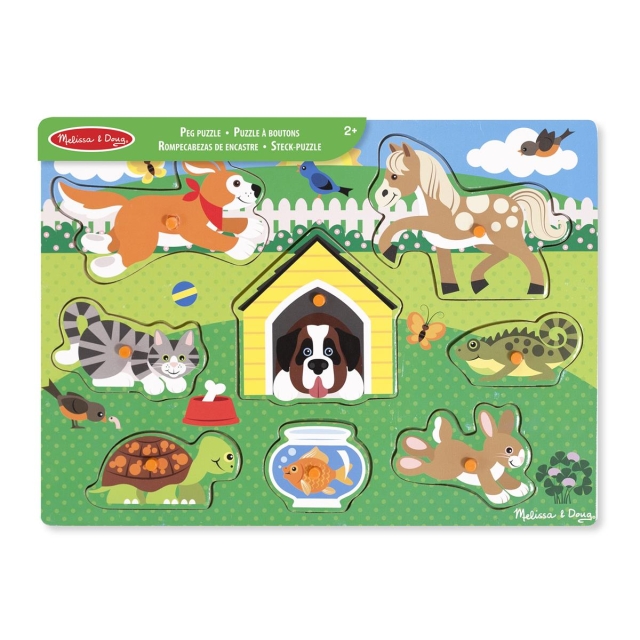 Melissa & Doug Houten puzzel huisdieren