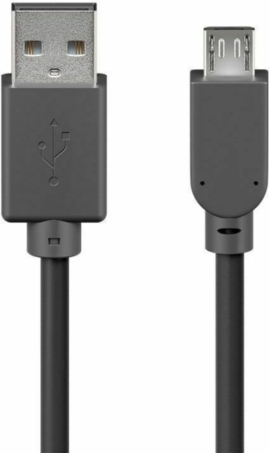 Cablexpert USB-A naar Micro-B kabel, 1,8 m, zwart