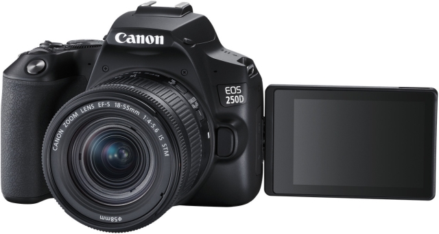 Canon EOS 250D systeemcamera, zwart + 18-55 IS STM