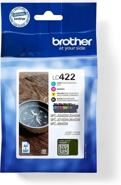 Brother LC422VALDR inktpatroonpakket, 4 kleuren