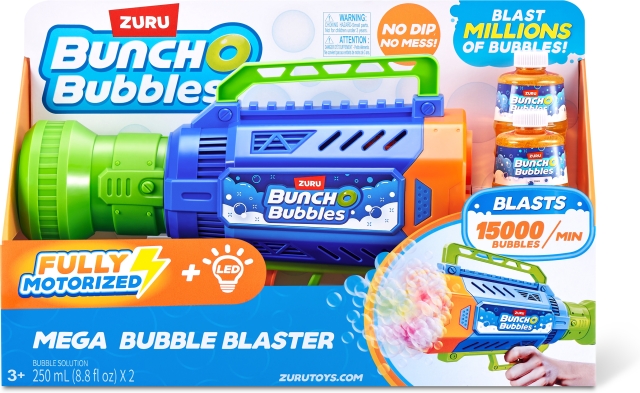 BUNCH O BUBBLES Mega Bubble Blaster - groot gemotoriseerd bellenblaaspistool